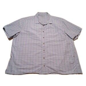 5.11 Tactical Mens Premium Casual Plaid Shirt Sz 2XL - Blue/Grey Snap Button